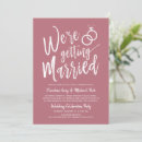 Search for we are getting married invitations Minimal