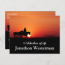 Search for horse riding postcards Sunset