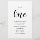 Search for rehearsal dinner place cards Black and white