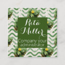 Search for water lily business cards Green