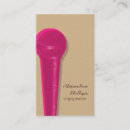 Recherche de instructeur chanteur cartes visite Microphone