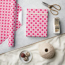 Search for checkered wrapping paper For her