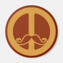 Recherche de peace sign magnets Rouge