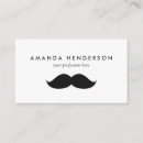 Recherche de moustache drôle cartes visite Blanc