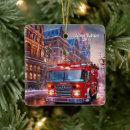 Search for fire truck ornaments Firefighter