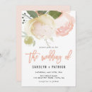 Search for pink and ivory wedding invitations Peach