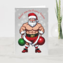 Search for gym christmas cards Santa claus