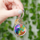 Search for abstract art modern keychains Green