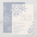 Search for snowflakes bridal shower invitations Watercolor