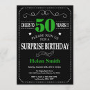 Search for chalkboard 50th birthday invitations Black and white