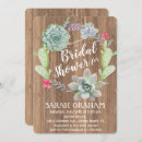 Search for succulent bridal shower invitations Wood