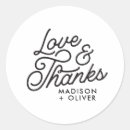 Search for retro wedding stickers Script typography