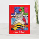 Search for knitting birthday cards Cat