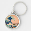 Search for japanese waves keychains Great wave off kanagawa