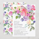 Search for pink and purple baby shower invitations Elegant