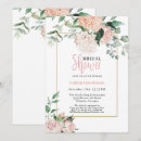 Search for pink white bridal shower invitations Calligraphy