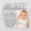 Search for white birthday invitations Winter