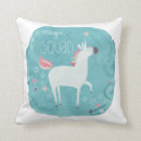 Recherche de licorne magique coussins Mystique