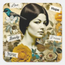 Search for vintage inspired stickers Flowers