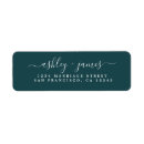 Search for teal wedding return address labels Chic