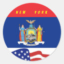 Recherche de drapeau new york autocollants Travel