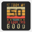 Search for men funny stickers 50th birthday