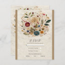 Search for pressed flower invitations Rustic