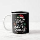Search for eat cookies mugs Santa