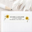 Search for sunflower return address labels weddings Country