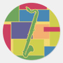 Recherche de clarinettes autocollants Joueur de clarinette