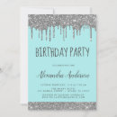 Search for teal and silver invitations For kids