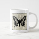 Recherche de papillon noir et blanc tasses Nature