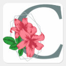 Search for letter c monogram stickers Floral
