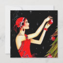 Search for art deco christmas cards Lady