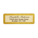 Search for yellow and black return address labels Modern