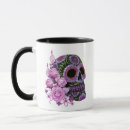 Search for pink sugar skull mugs Dia de los muertos