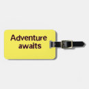 Search for adventure awaits luggage tags Trip