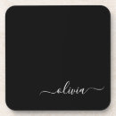 Search for small business glass coasters Black and white