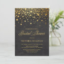 Search for gold confetti bridal shower invitations Vintage