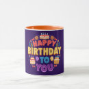 Search for birthday candle mugs Happy