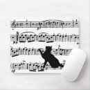 Recherche de musique feuille tapis souris Blanc