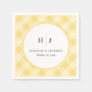 Search for yellow gingham napkins Party