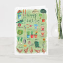 Search for garden birthday cards Green