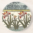 Search for stained glass coasters Botanical