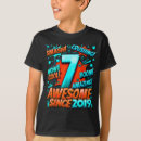 Search for 7th birthday kids tshirts Retro