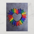 Search for crayons vertical postcards Colours
