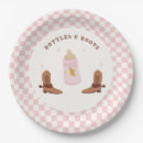Recherche de western baby shower assiettes Bottes