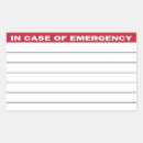 Search for case of emergency stickers Contact
