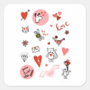 Recherche de chaton rose autocollants Mignon