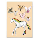 Recherche de licorne avec des ailes posters Girl